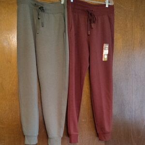 Ladies Pants Set - Olive and Maroon